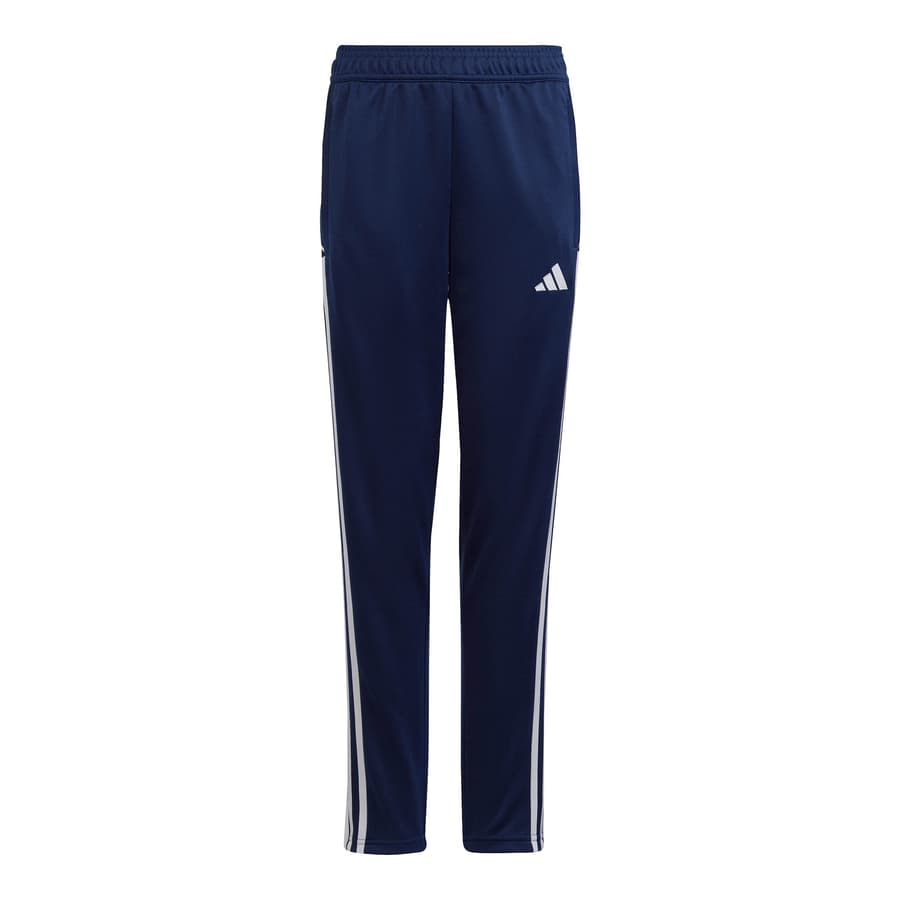 2 adidas Kinder Trainingshosen Tiro 23 League dunkelblau/weiß, Gr. 152